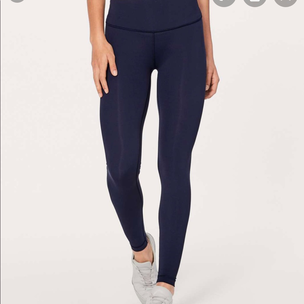 Lululemon Wunder Under Tights - Navy Blue